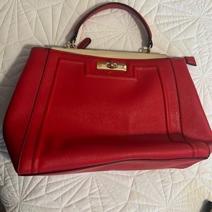 EUC Aldo red satchel handbag: no stains or tears!  Only used twice.